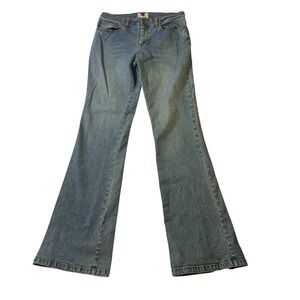 Venus Women's Jeans Size 9 Light Wash Denim Flare Leg Split Hem‎ Y2K Vintage